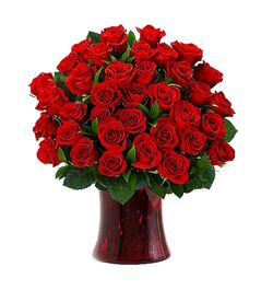 send 36 red roses in glass vase to dhaka, bangladesh