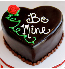 chocolate heart shape cake by swiss cake