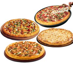 send pizza hut 4 personal pan pizzas in one box to dhaka