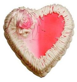 Send 3.3 Pounds Vanilla Heart Shape Cake by Yummy Yummy to Dhaka in Bangladesh