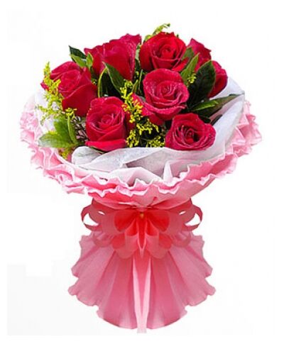 Send 12 Red Roses in Bouquet to Dhaka in Bangladesh