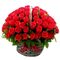 send ​100 red roses in a basket arrangement to dhaka, bangladesh