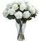 Send 12 Pcs. White Carnations in Vase to Bangledesh