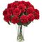 Send 12 Pcs. Red Color Carnations in Vase to Bangladesh