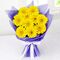 Send A Dozen of Yellow Gerberas in Bouquet to Bangladesh