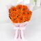 Send 10 Pcs. Orange Color Gerbears in Bouquet to Bangladesh